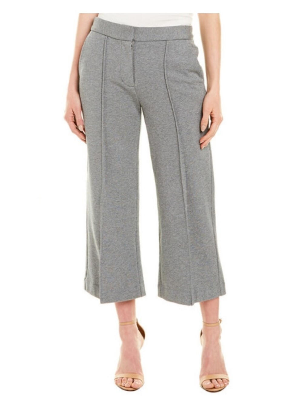 Susana Monaco Gray Cropped Trouser Size 6